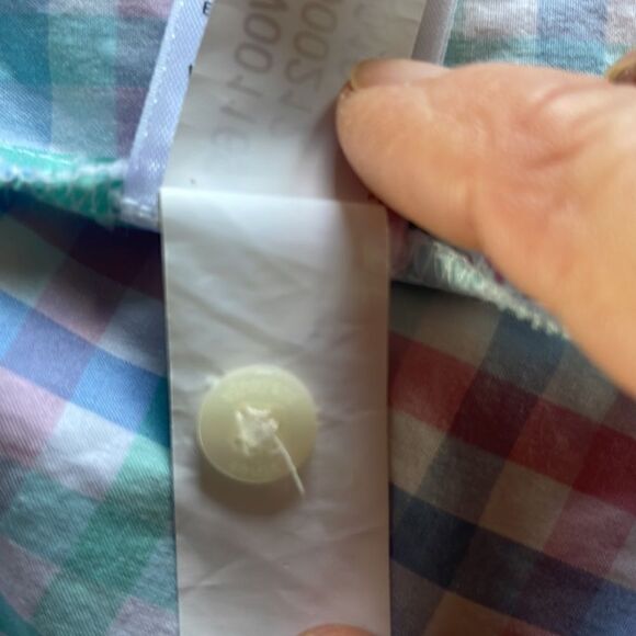 Vineyard Vines Palm Beach Plaid Chilmark Classic Button-Down Shirt - 10 - Picture 6 of 7